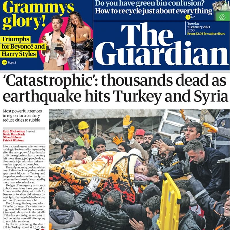 ‘Catastrophic’: thousands dead as earthquake hits Turkey and Syria